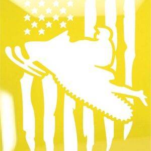 SLED WITH FLAG V1 GLOSS YELLOW
