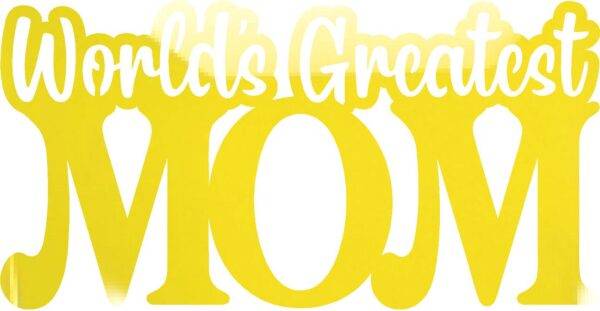 WORLDS GREATEST MOM GLOSS YELLOW